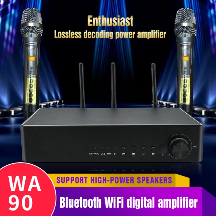 WA90pro Bluetooth U disk Karaoke digital HiFi Power Amplifier Lossless Music Player Support 300W High Power