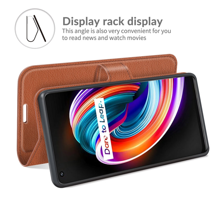 For OPPO Realme Q3 Pro Carnival Litchi Texture Horizontal Flip Protective Case with Holder & Card Slots & Wallet