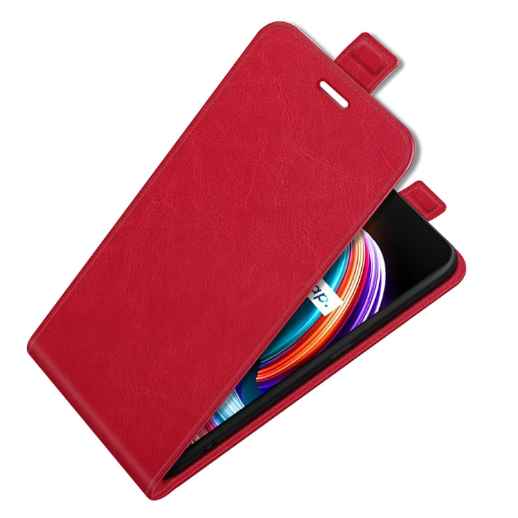 For OPPO Realme Q3 Pro Carnival R64 Texture Single Vertical Flip Leather Protective Case with Card Slots & Photo Frame