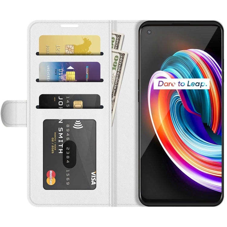 For OPPO Realme Q3 Pro Carnival R64 Texture Single Horizontal Flip Protective Case with Holder & Card Slots & Wallet& Photo Frame