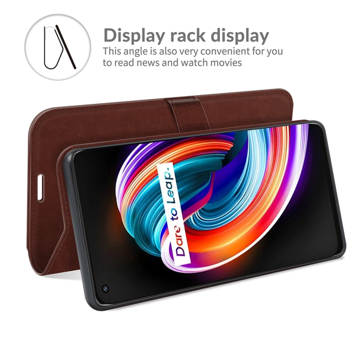 For OPPO Realme Q3 Pro Carnival R64 Texture Single Horizontal Flip Protective Case with Holder & Card Slots & Wallet& Photo Frame