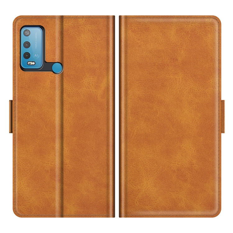 For wiko Power U30 Dual-side Magnetic Buckle Horizontal Flip Leather Case with Holder & Card Slots & Wallet