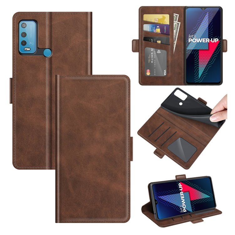 For wiko Power U30 Dual-side Magnetic Buckle Horizontal Flip Leather Case with Holder & Card Slots & Wallet