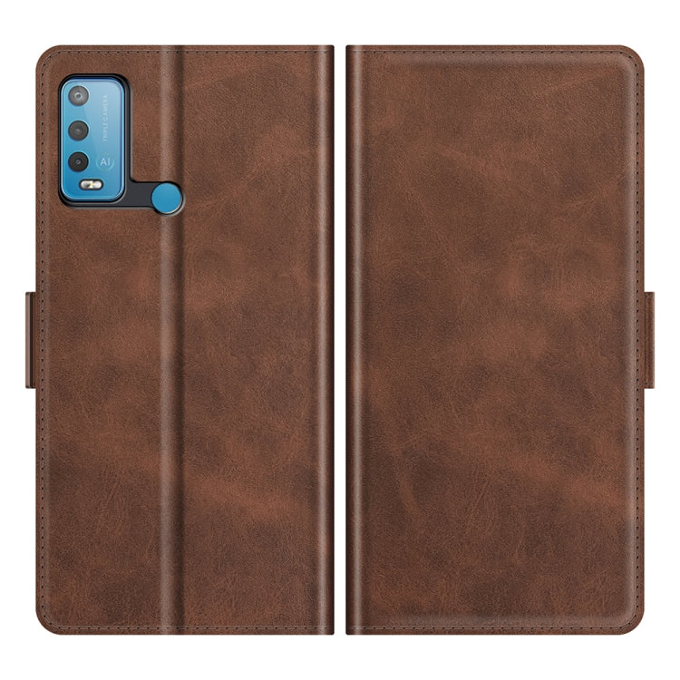 For wiko Power U30 Dual-side Magnetic Buckle Horizontal Flip Leather Case with Holder & Card Slots & Wallet