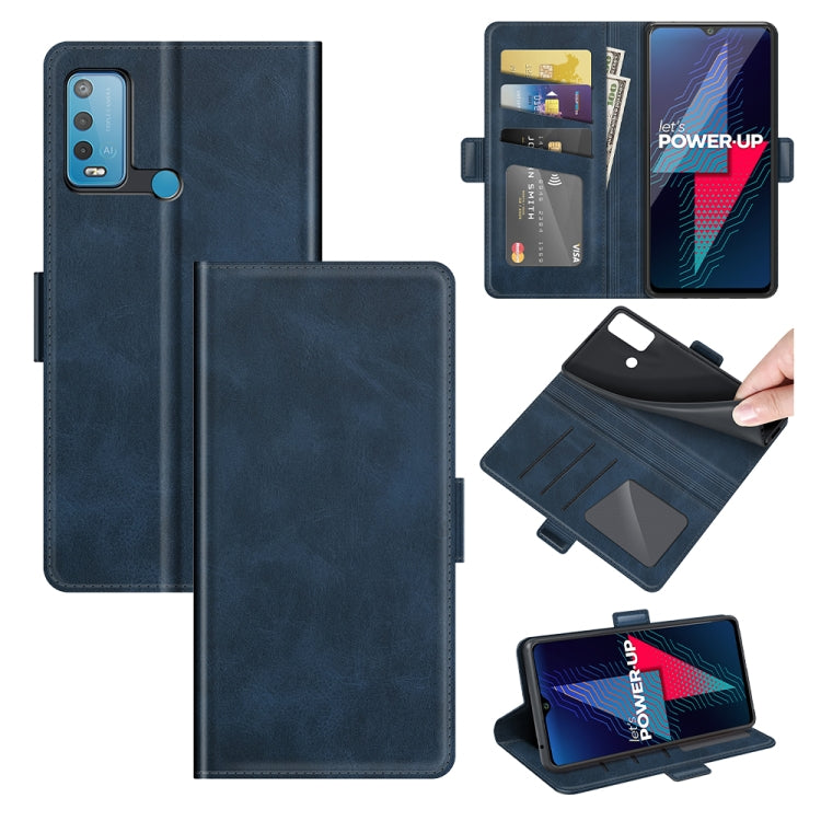 For wiko Power U30 Dual-side Magnetic Buckle Horizontal Flip Leather Case with Holder & Card Slots & Wallet