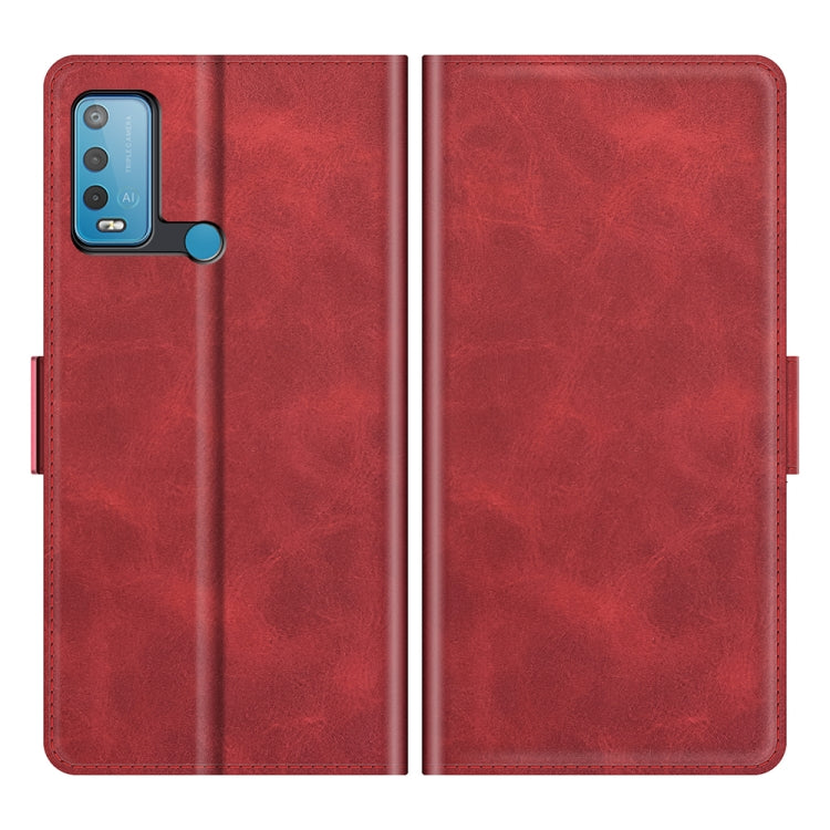 For wiko Power U30 Dual-side Magnetic Buckle Horizontal Flip Leather Case with Holder & Card Slots & Wallet