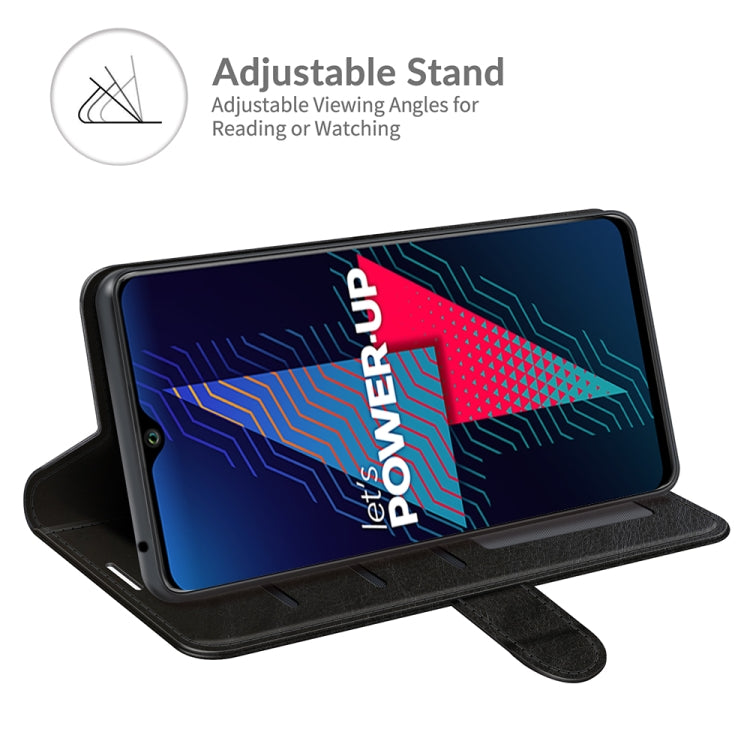 For wiko Power U30 R64 Texture Single Horizontal Flip Protective Case with Holder & Card Slots & Wallet & Photo Frame