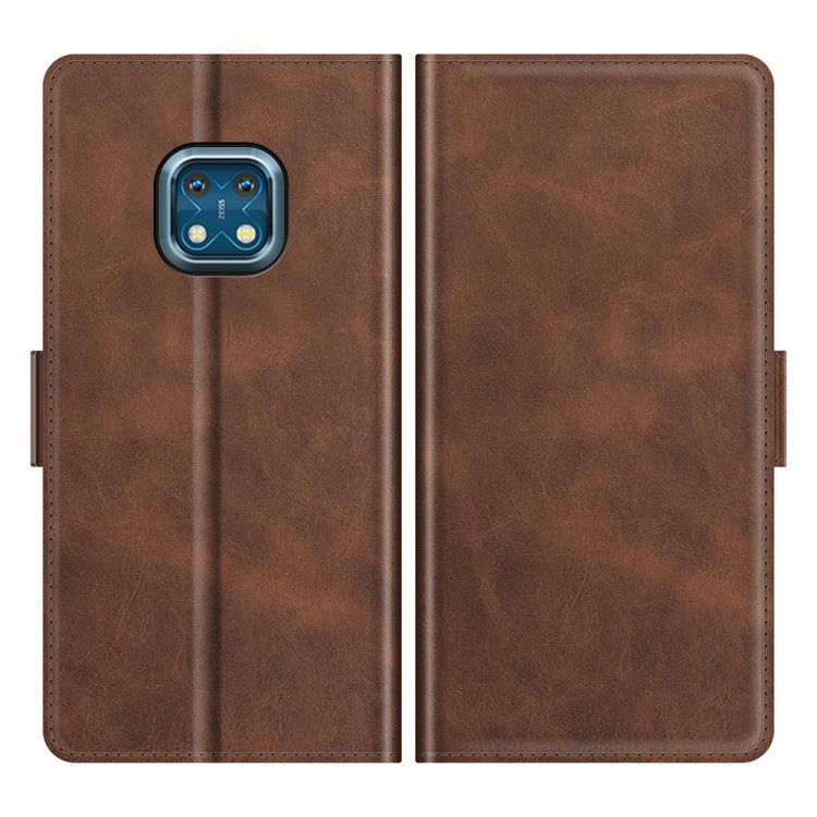 For Nokia XR20 Dual-side Magnetic Buckle Horizontal Flip Leather Case with Holder & Card Slots & Wallet