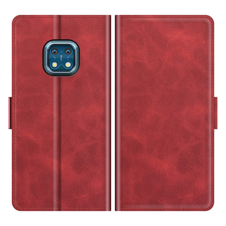 For Nokia XR20 Dual-side Magnetic Buckle Horizontal Flip Leather Case with Holder & Card Slots & Wallet