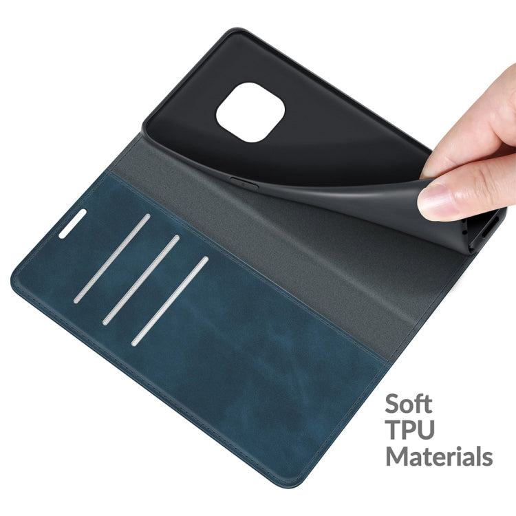 For Nokia XR20 Retro-skin Business Magnetic Suction Leather Case with Holder & Card Slots & Wallet