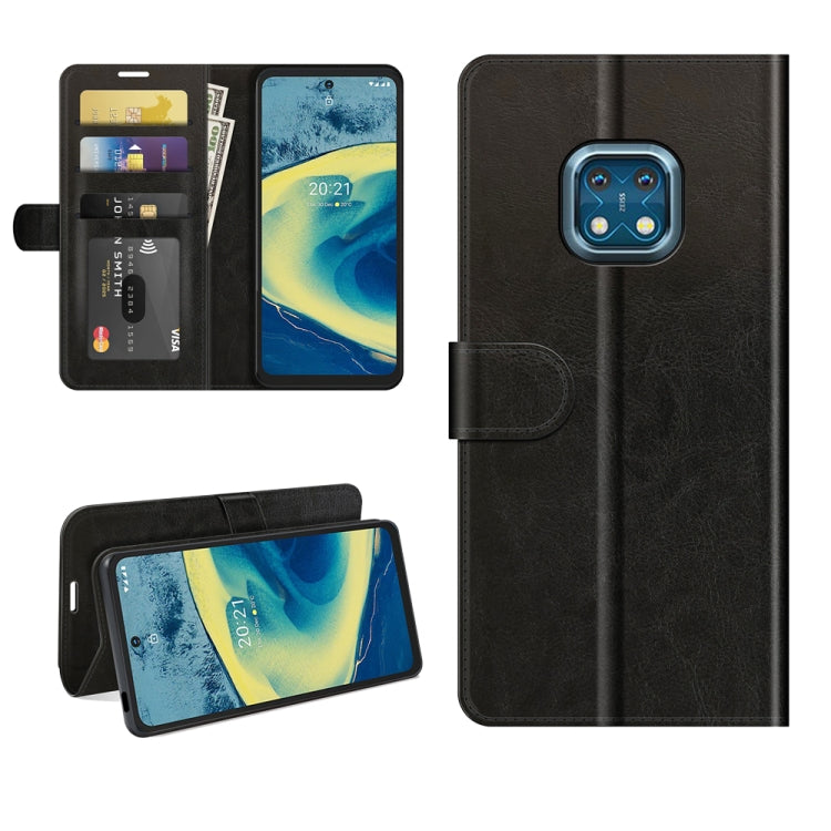 For Nokia XR20 R64 Texture Single Horizontal Flip Protective Case with Holder & Card Slots & Wallet& Photo Frame