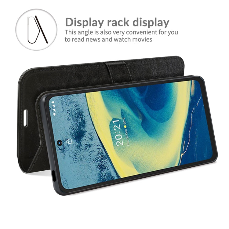 For Nokia XR20 R64 Texture Single Horizontal Flip Protective Case with Holder & Card Slots & Wallet& Photo Frame