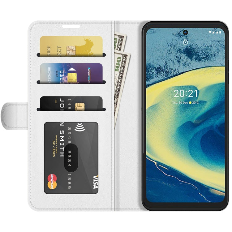 For Nokia XR20 R64 Texture Single Horizontal Flip Protective Case with Holder & Card Slots & Wallet& Photo Frame