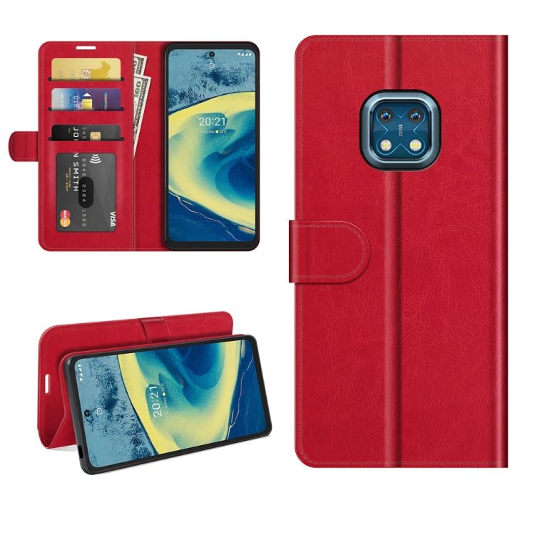 For Nokia XR20 R64 Texture Single Horizontal Flip Protective Case with Holder & Card Slots & Wallet& Photo Frame