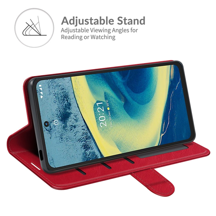For Nokia XR20 R64 Texture Single Horizontal Flip Protective Case with Holder & Card Slots & Wallet& Photo Frame