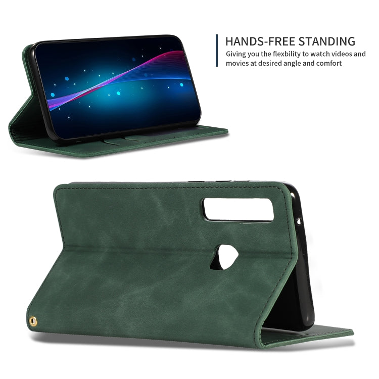 Retro Skin Feel Business Magnetic Horizontal Flip Leather Case for Samsung Galaxy A9 2018