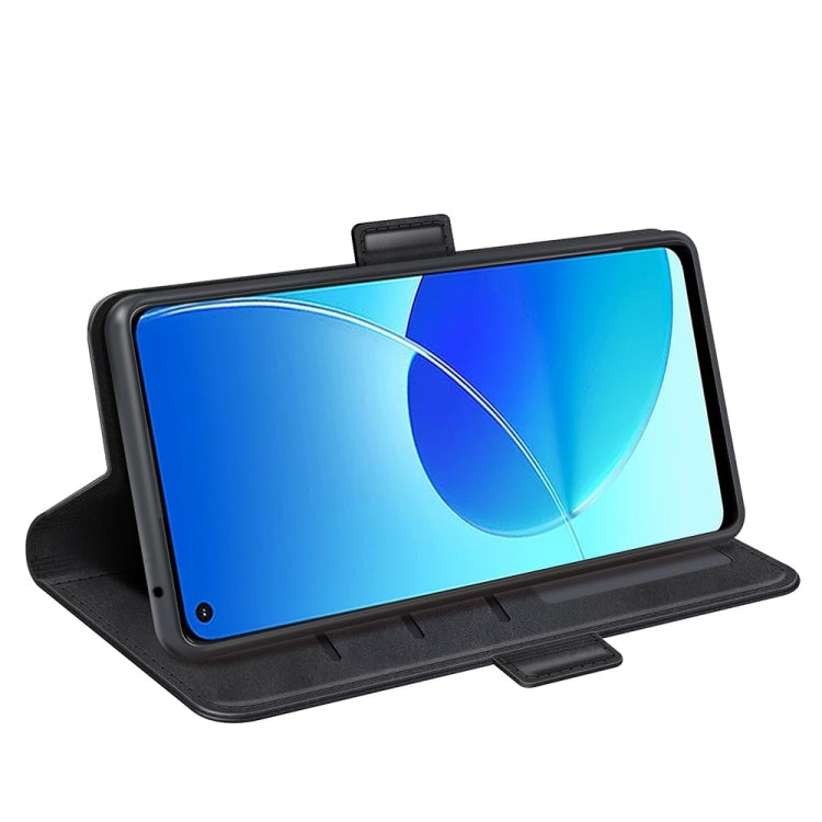 For OPPO Reno6 Z Dual-side Magnetic Buckle Horizontal Flip Leather Case with Holder & Card Slots & Wallet