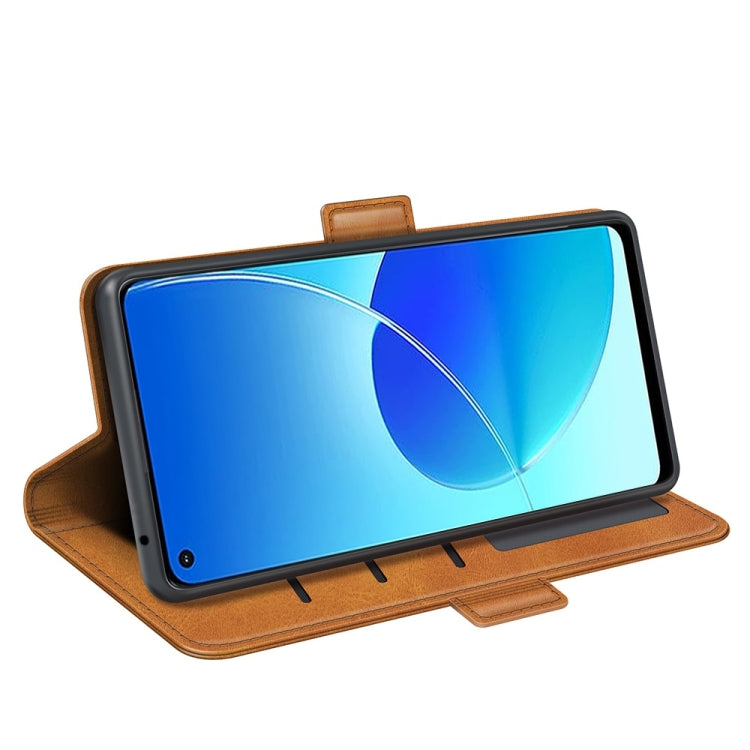 For OPPO Reno6 Z Dual-side Magnetic Buckle Horizontal Flip Leather Case with Holder & Card Slots & Wallet