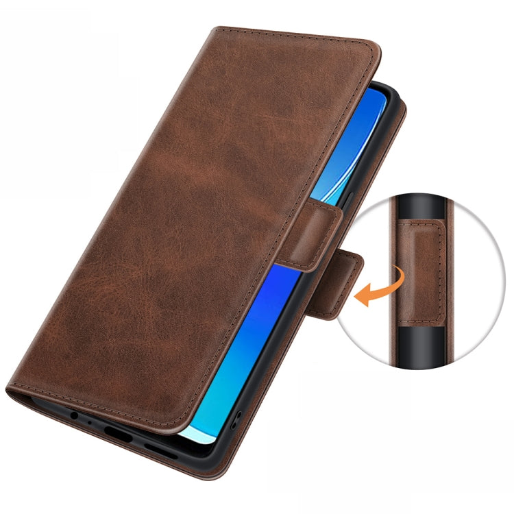 For OPPO Reno6 Z Dual-side Magnetic Buckle Horizontal Flip Leather Case with Holder & Card Slots & Wallet