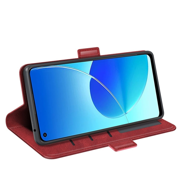 For OPPO Reno6 Z Dual-side Magnetic Buckle Horizontal Flip Leather Case with Holder & Card Slots & Wallet