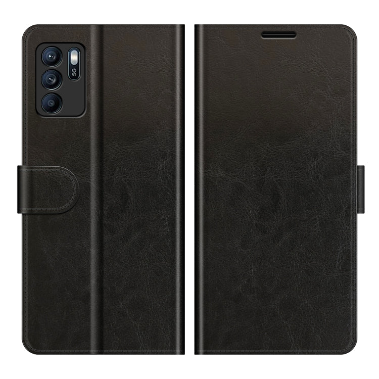 For OPPO Reno6 Z R64 Texture Single Horizontal Flip Protective Case with Holder & Card Slots & Wallet& Photo Frame