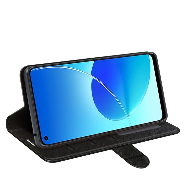 For OPPO Reno6 Z R64 Texture Single Horizontal Flip Protective Case with Holder & Card Slots & Wallet& Photo Frame