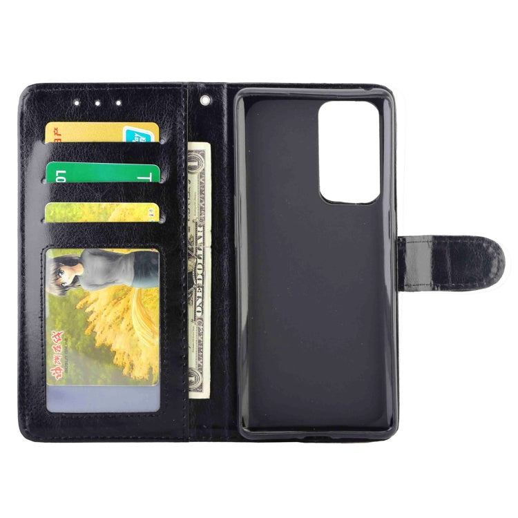 For OPPO Reno6 Pro+(5G) Crazy Horse Texture Leather Horizontal Flip Protective Case with Holder & Card Slots & Wallet & Photo Frame