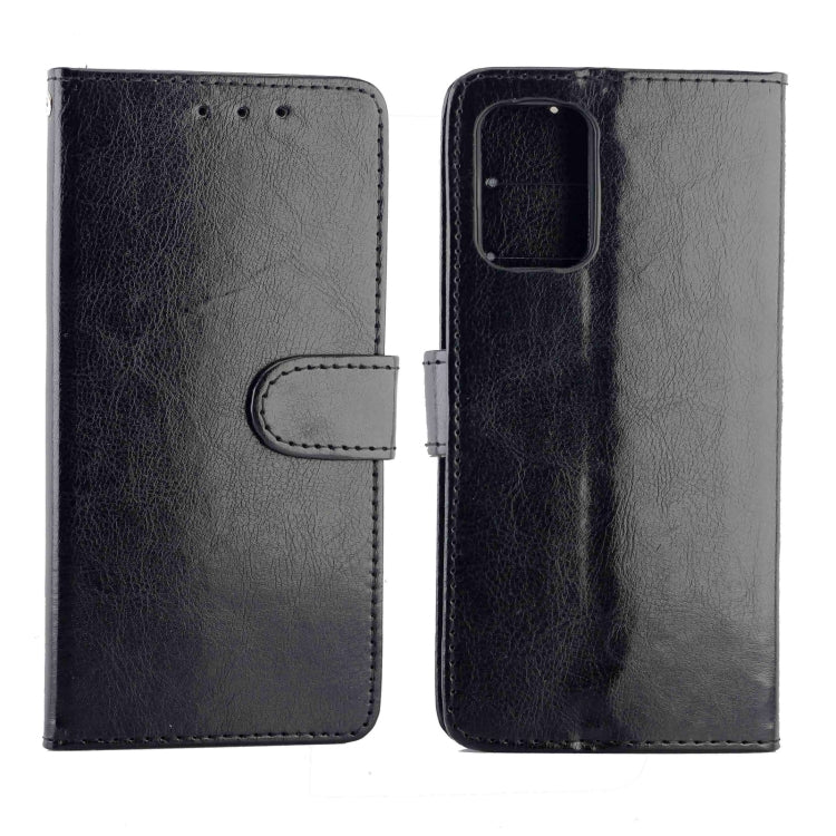 For OPPO F19/A74(4G) Crazy Horse Texture Leather Horizontal Flip Protective Case with Holder & Card Slots & Wallet & Photo Frame