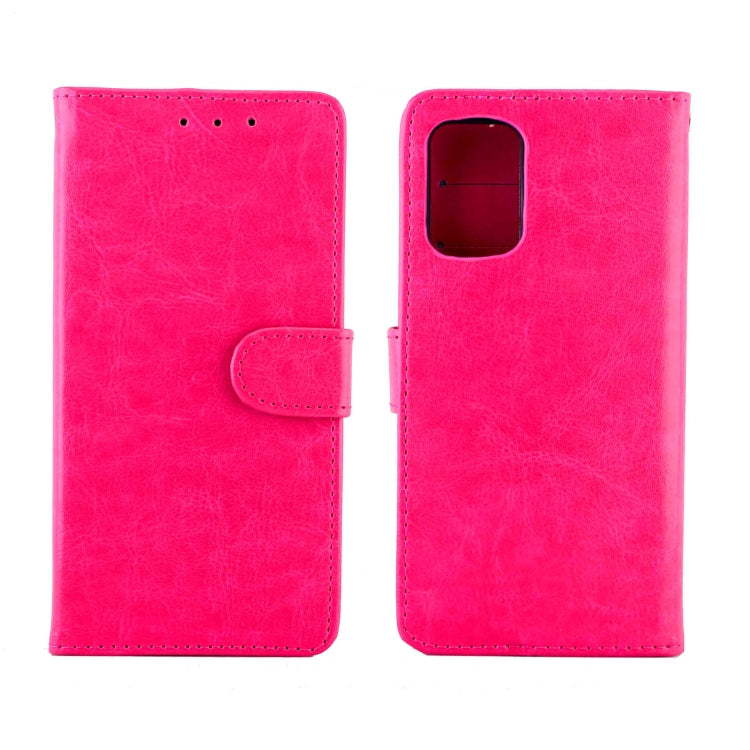 For OPPO F19/A74(4G) Crazy Horse Texture Leather Horizontal Flip Protective Case with Holder & Card Slots & Wallet & Photo Frame