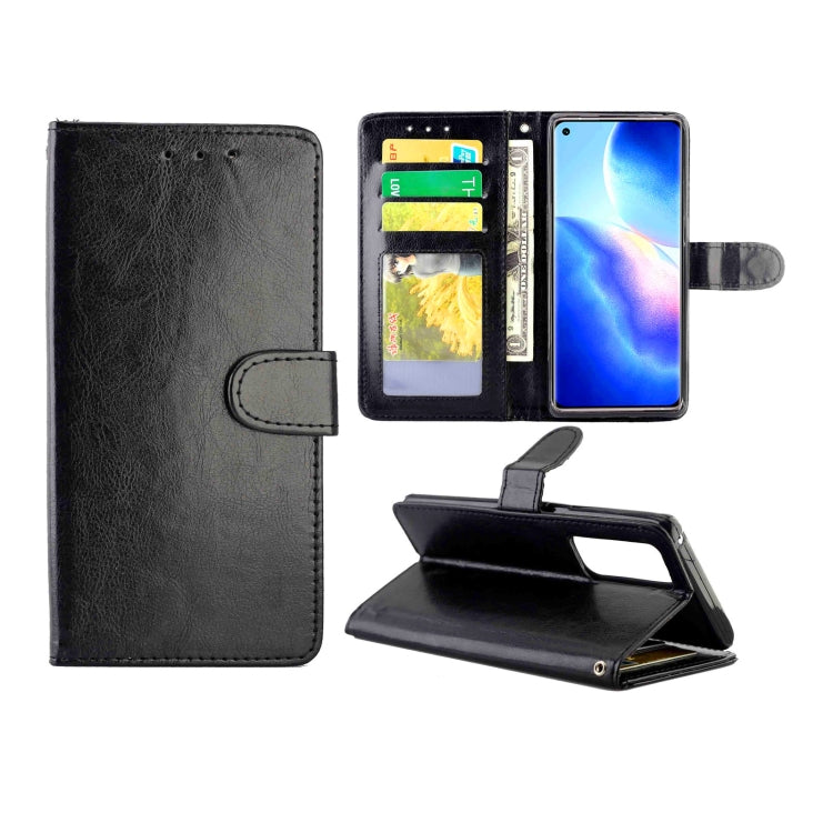 For OPPO Find X3 Neo/Reno5 Pro+ Crazy Horse Texture Leather Horizontal Flip Protective Case with Holder & Card Slots & Wallet & Photo Frame
