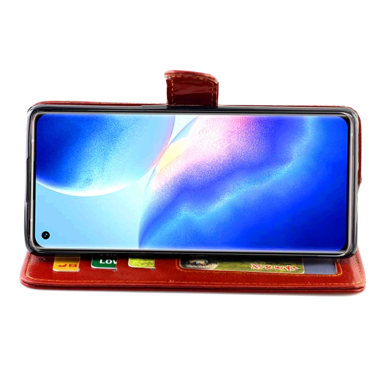 For OPPO Find X3 Neo/Reno5 Pro+ Crazy Horse Texture Leather Horizontal Flip Protective Case with Holder & Card Slots & Wallet & Photo Frame