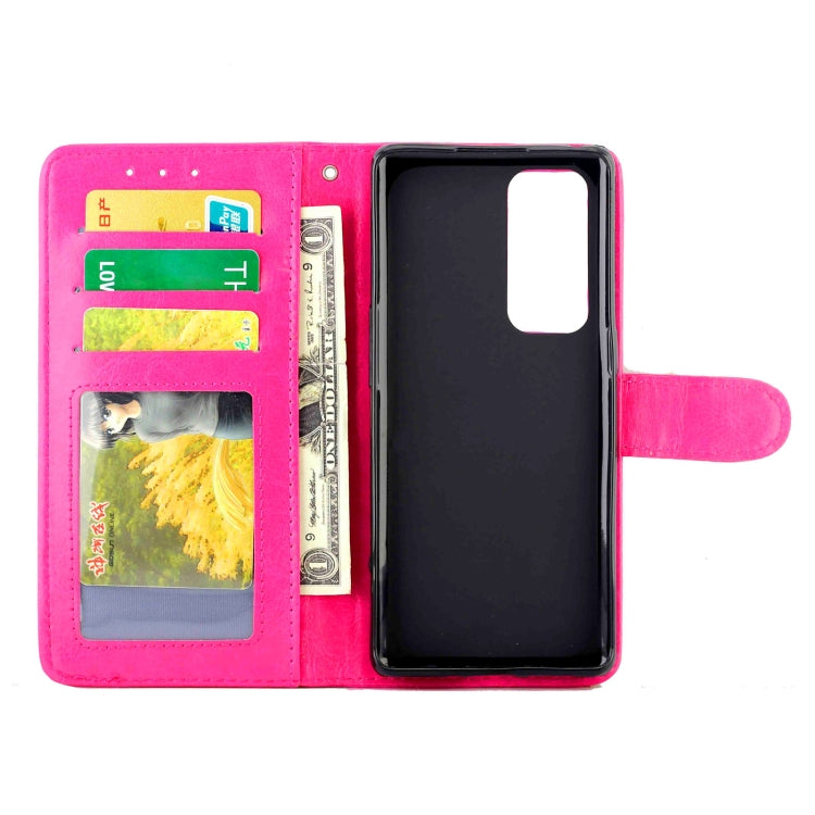 For OPPO Find X3 Neo/Reno5 Pro+ Crazy Horse Texture Leather Horizontal Flip Protective Case with Holder & Card Slots & Wallet & Photo Frame