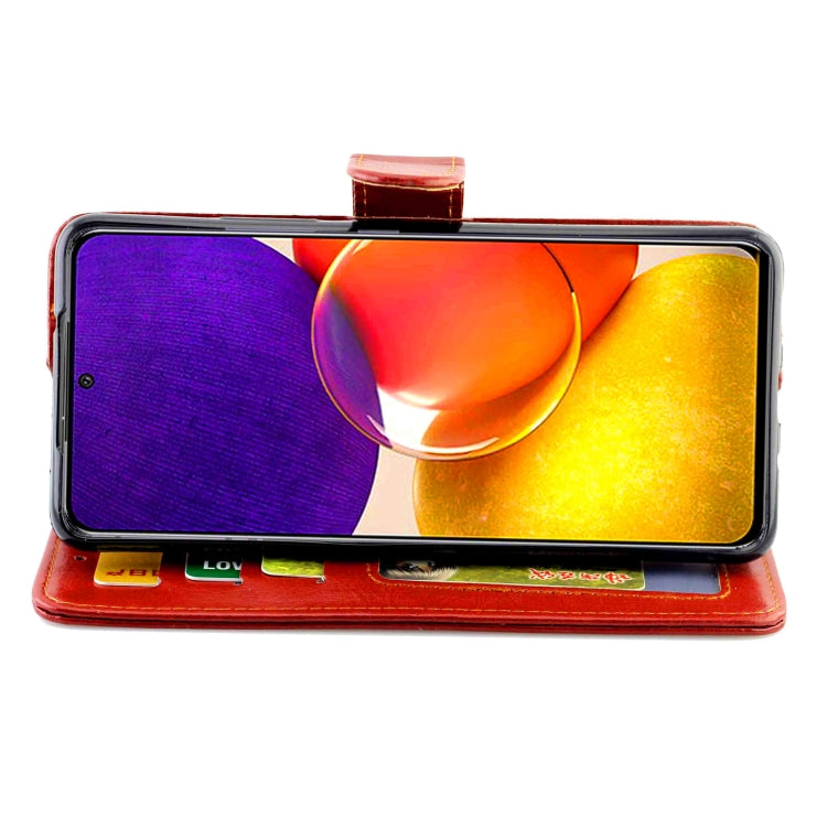 For Samsung Galaxy Quantum 2 Crazy Horse Texture Leather Horizontal Flip Protective Case with Holder & Card Slots & Wallet & Photo Frame