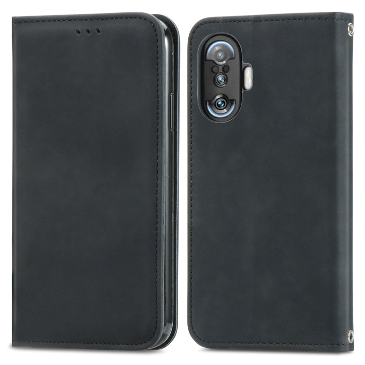 For Xiaomi Redmi K40 Gaming Retro Skin Feel Business Magnetic Horizontal Flip Leather Case with Holder & Card Slots & Wallet & Photo Frame