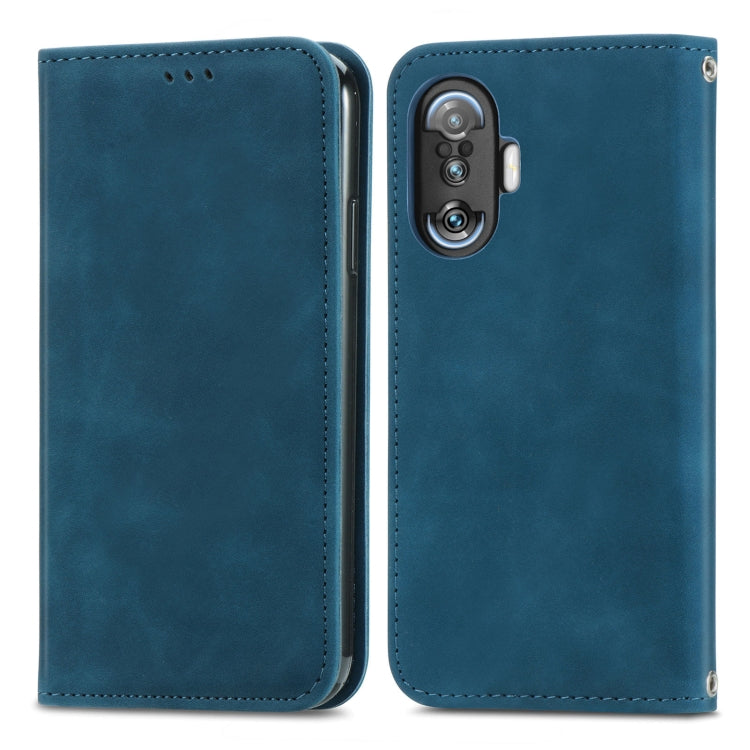 For Xiaomi Redmi K40 Gaming Retro Skin Feel Business Magnetic Horizontal Flip Leather Case with Holder & Card Slots & Wallet & Photo Frame