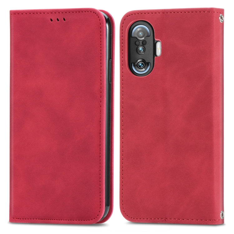 For Xiaomi Redmi K40 Gaming Retro Skin Feel Business Magnetic Horizontal Flip Leather Case with Holder & Card Slots & Wallet & Photo Frame