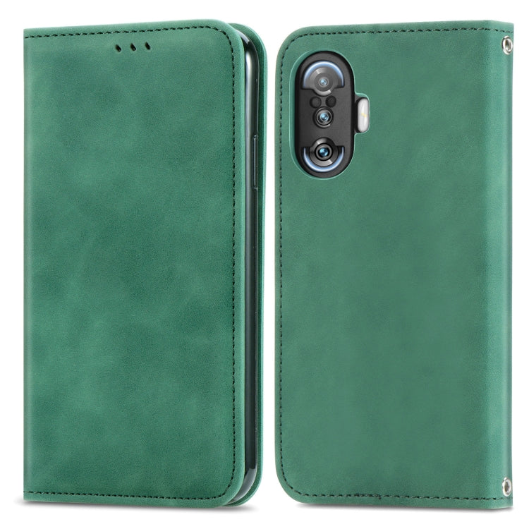 For Xiaomi Redmi K40 Gaming Retro Skin Feel Business Magnetic Horizontal Flip Leather Case with Holder & Card Slots & Wallet & Photo Frame