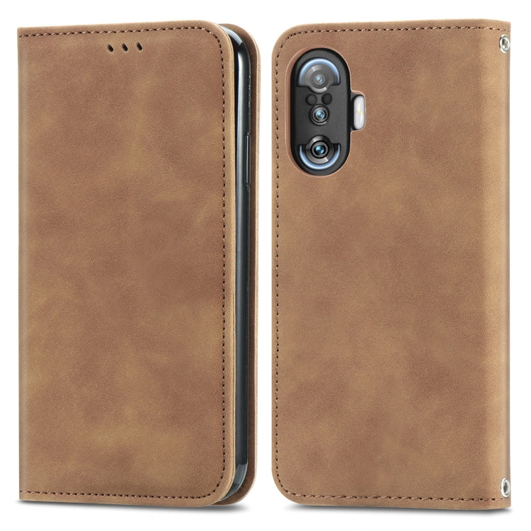 For Xiaomi Redmi K40 Gaming Retro Skin Feel Business Magnetic Horizontal Flip Leather Case with Holder & Card Slots & Wallet & Photo Frame
