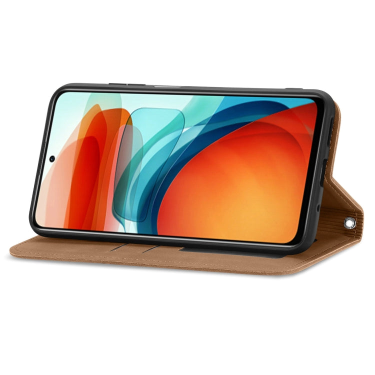 For Xiaomi Redmi Note 10 JE Retro Skin Feel Business Magnetic Horizontal Flip Leather Case with Holder & Card Slots & Wallet & Photo Frame