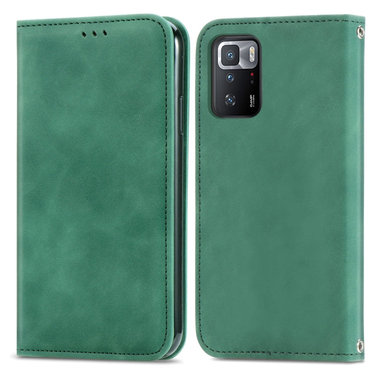 For Xiaomi Redmi Note 10 Pro 5G Retro Skin Feel Business Magnetic Horizontal Flip Leather Case with Holder & Card Slots & Wallet & Photo Frame