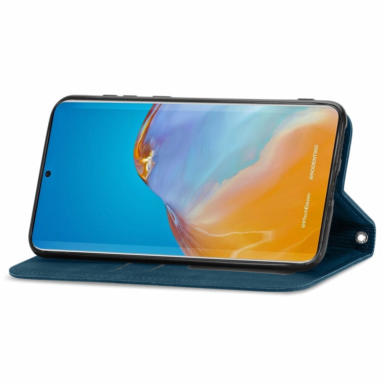 For Huawei P50 Retro Skin Feel Business Magnetic Horizontal Flip Leather Case with Holder & Card Slots & Wallet & Photo Frame