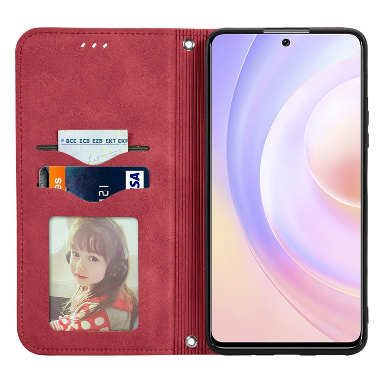 For Honor 50 SE Retro Skin Feel Business Magnetic Horizontal Flip Leather Case with Holder & Card Slots & Wallet & Photo Frame