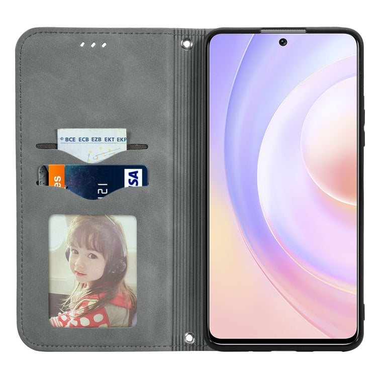 For Honor 50 SE Retro Skin Feel Business Magnetic Horizontal Flip Leather Case with Holder & Card Slots & Wallet & Photo Frame