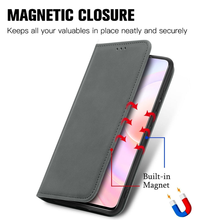 For Honor 50 SE Retro Skin Feel Business Magnetic Horizontal Flip Leather Case with Holder & Card Slots & Wallet & Photo Frame