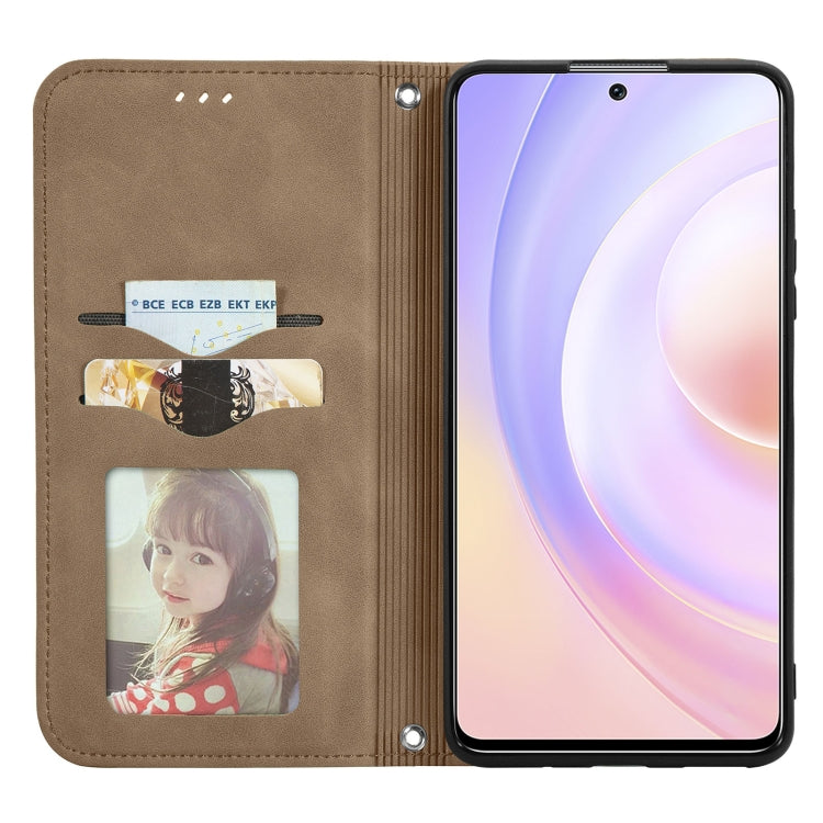 For Honor 50 SE Retro Skin Feel Business Magnetic Horizontal Flip Leather Case with Holder & Card Slots & Wallet & Photo Frame
