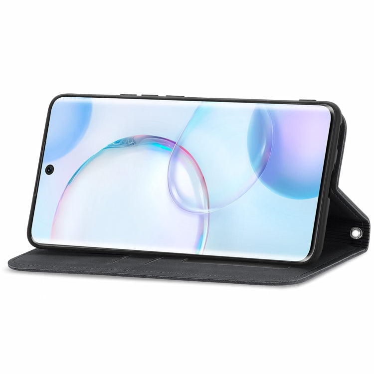 For Honor 50 Retro Skin Feel Business Magnetic Horizontal Flip Leather Case with Holder & Card Slots & Wallet & Photo Frame