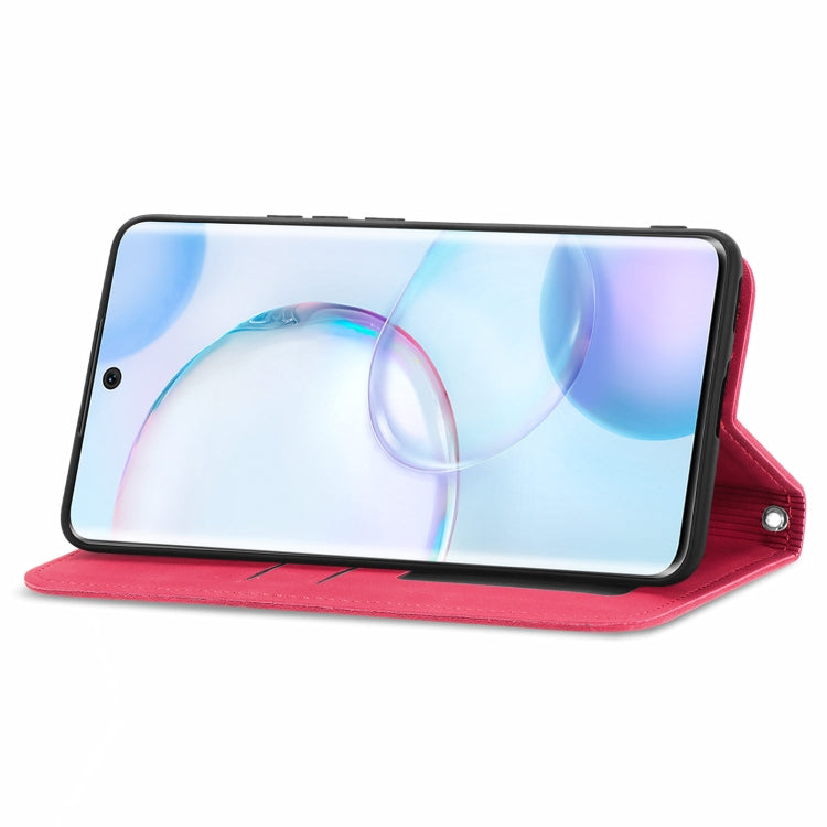 For Honor 50 Retro Skin Feel Business Magnetic Horizontal Flip Leather Case with Holder & Card Slots & Wallet & Photo Frame