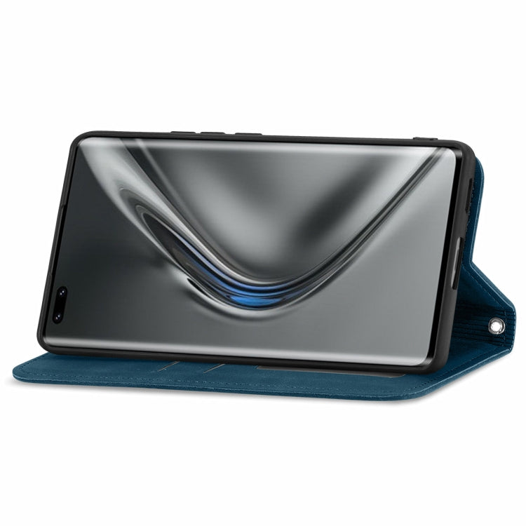 For Honor V40 5G Retro Skin Feel Business Magnetic Horizontal Flip Leather Case with Holder & Card Slots & Wallet & Photo Frame