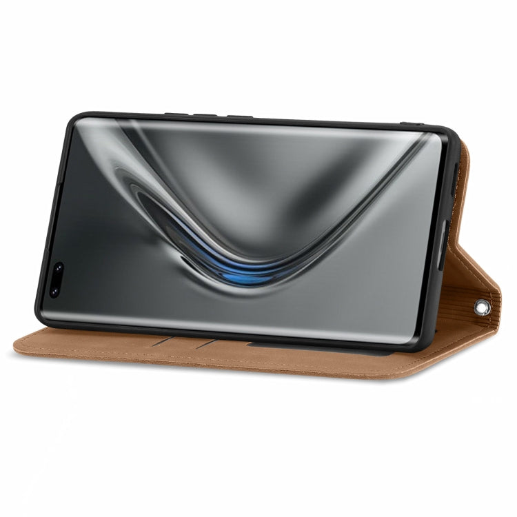 For Honor V40 5G Retro Skin Feel Business Magnetic Horizontal Flip Leather Case with Holder & Card Slots & Wallet & Photo Frame