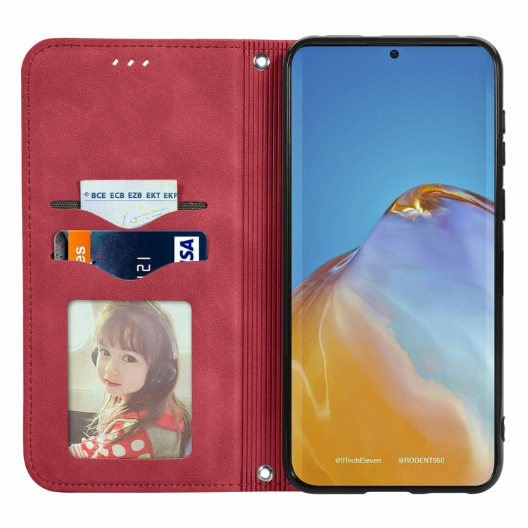 For Honor 50 Pro Retro Skin Feel Business Magnetic Horizontal Flip Leather Case with Holder & Card Slots & Wallet & Photo Frame